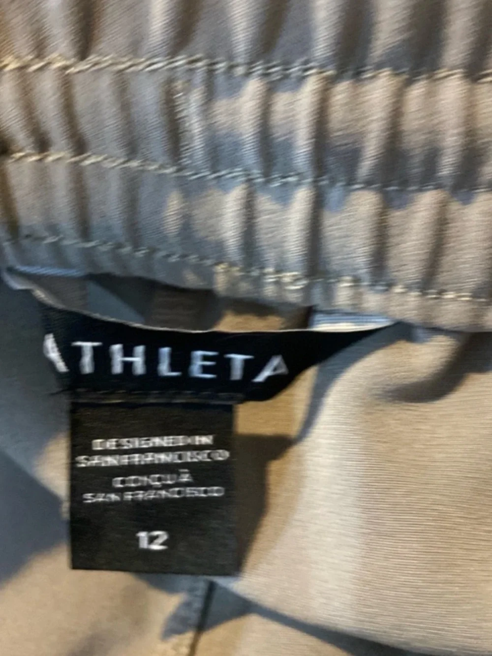 ATHLETA Endeavor Jogger Pant Buff Grey Size 12 - Picture 12 of 14